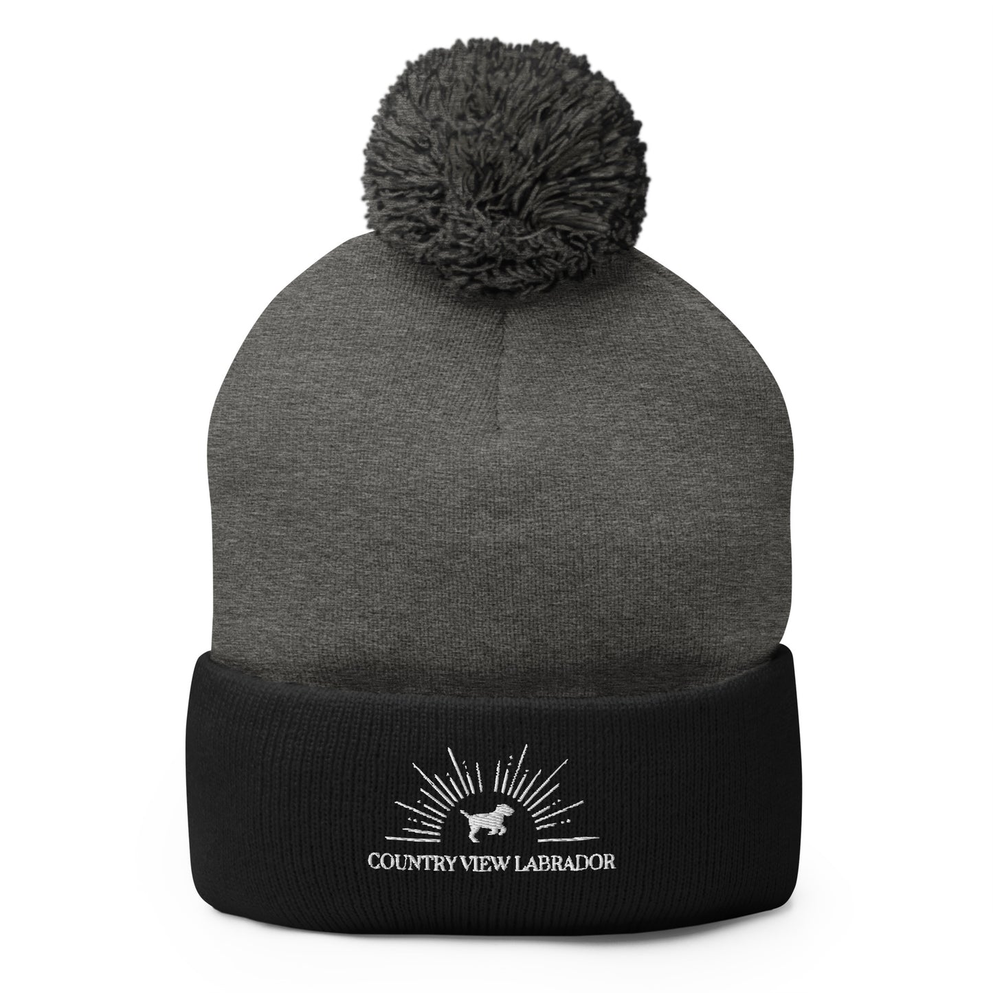 Country View Labrador - Pom-Pom Beanie