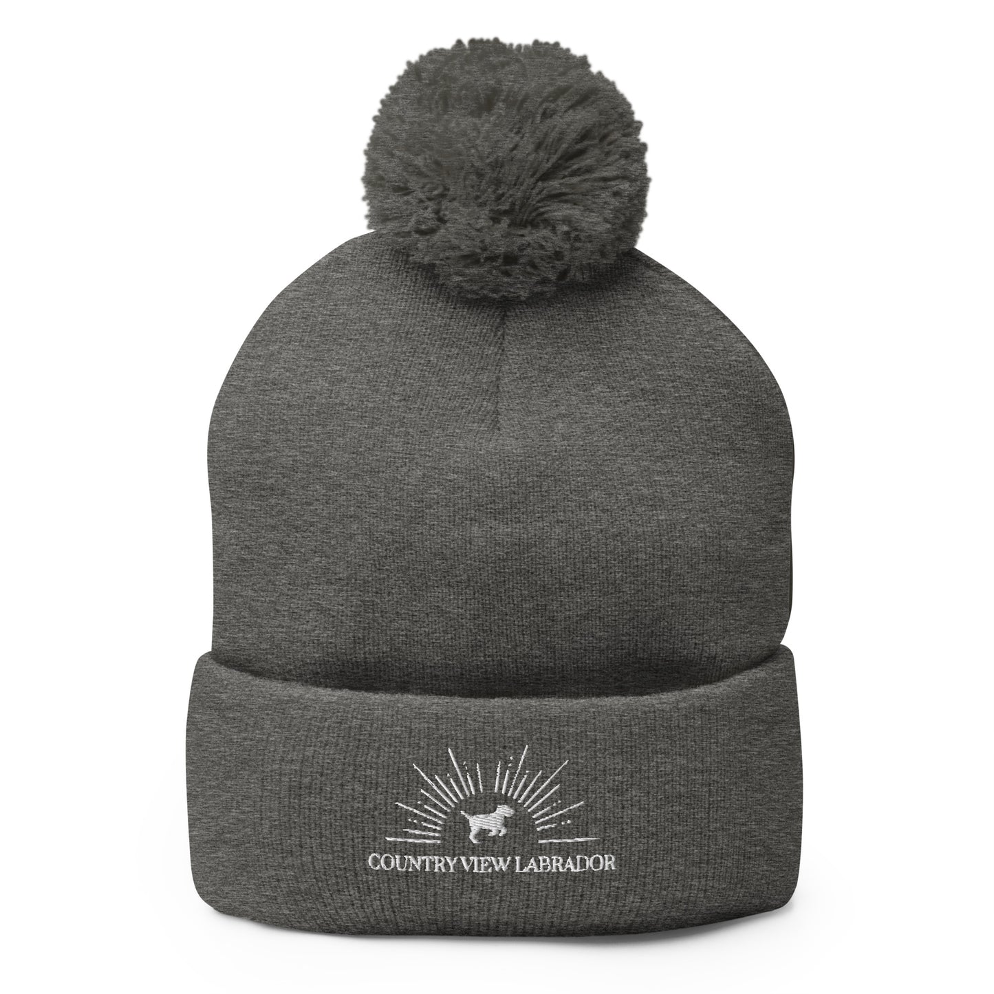 Country View Labrador - Pom-Pom Beanie