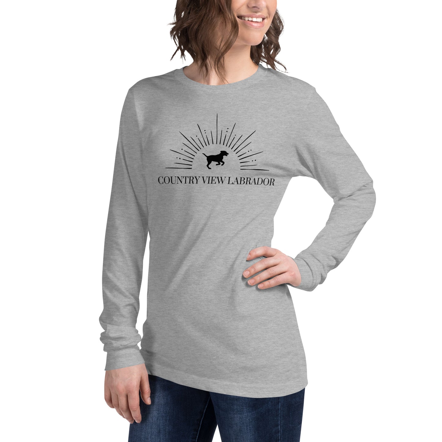 Country View Labrador - Woman's Long Sleeve