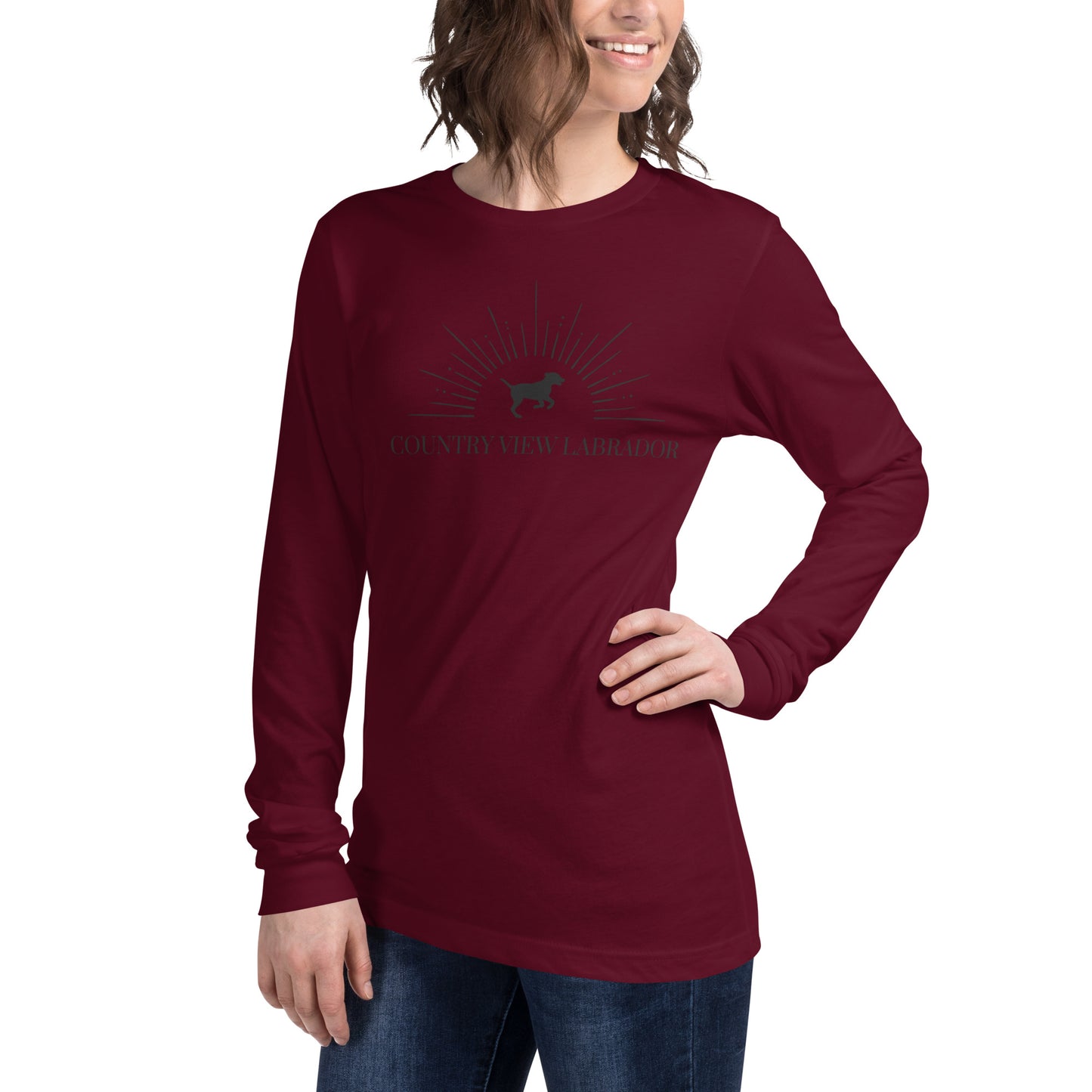 Country View Labrador - Woman's Long Sleeve