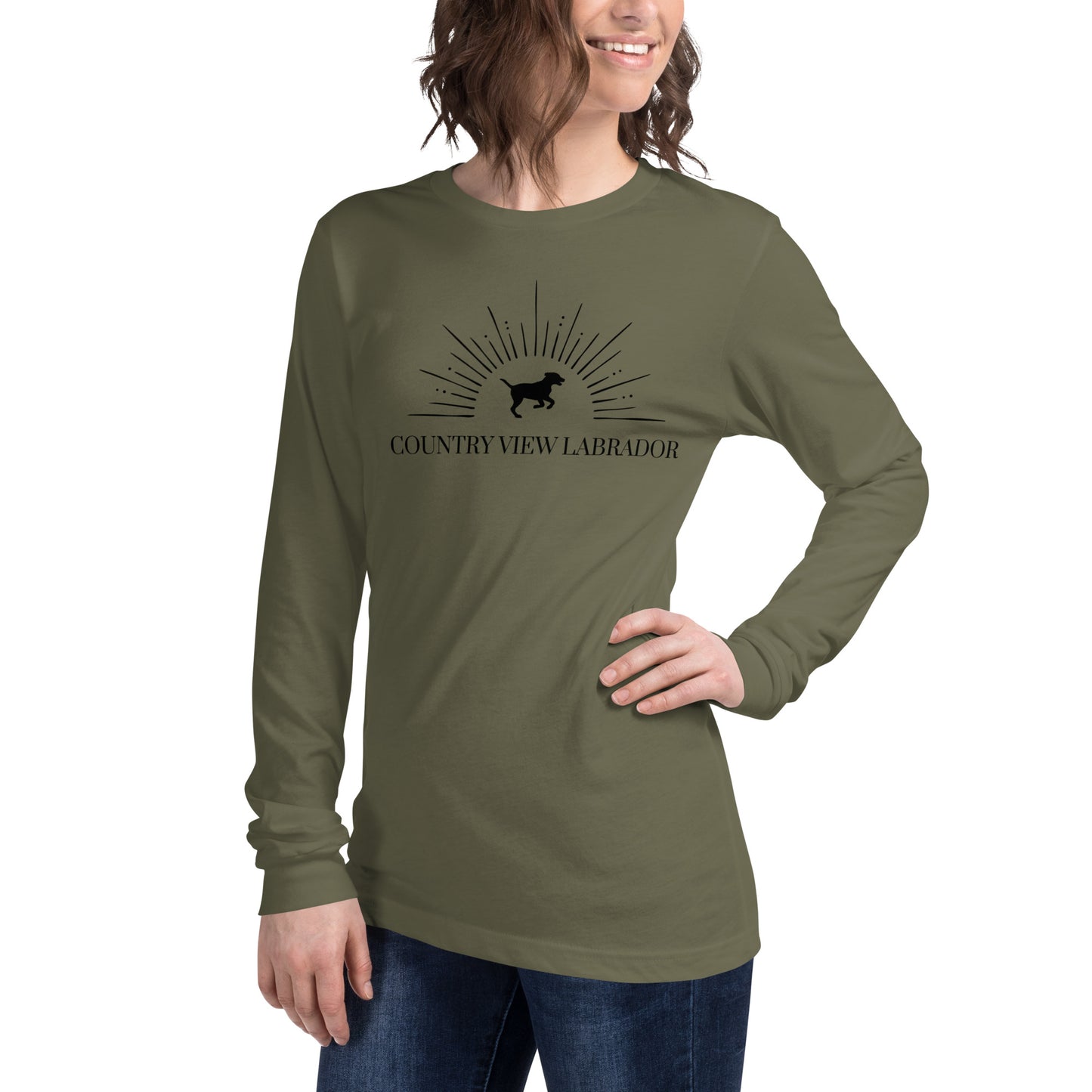 Country View Labrador - Woman's Long Sleeve