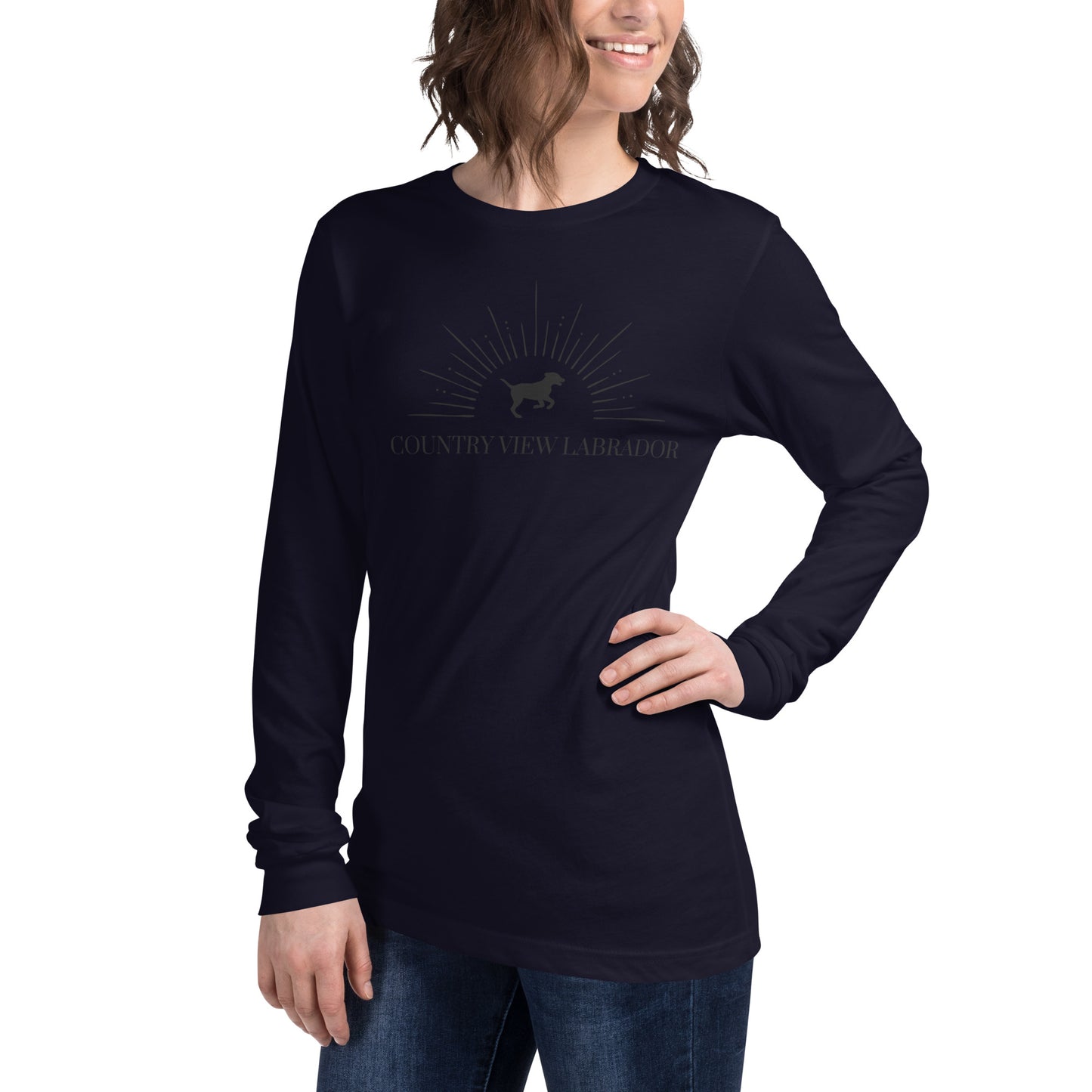 Country View Labrador - Woman's Long Sleeve