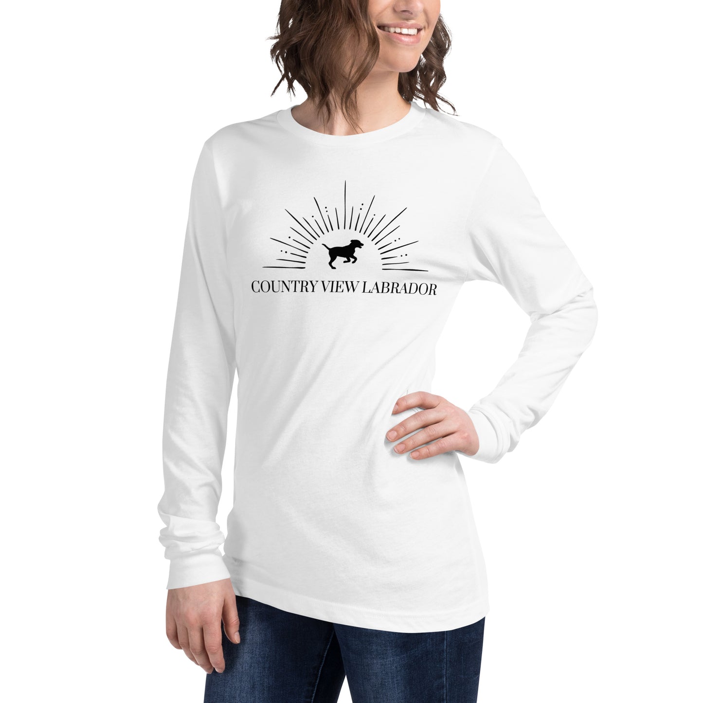 Country View Labrador - Woman's Long Sleeve